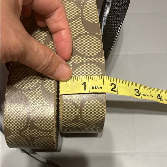 Coach Black and Brown Logo Flip Flops, Size 7. New With No Box - Picture 5 of 7